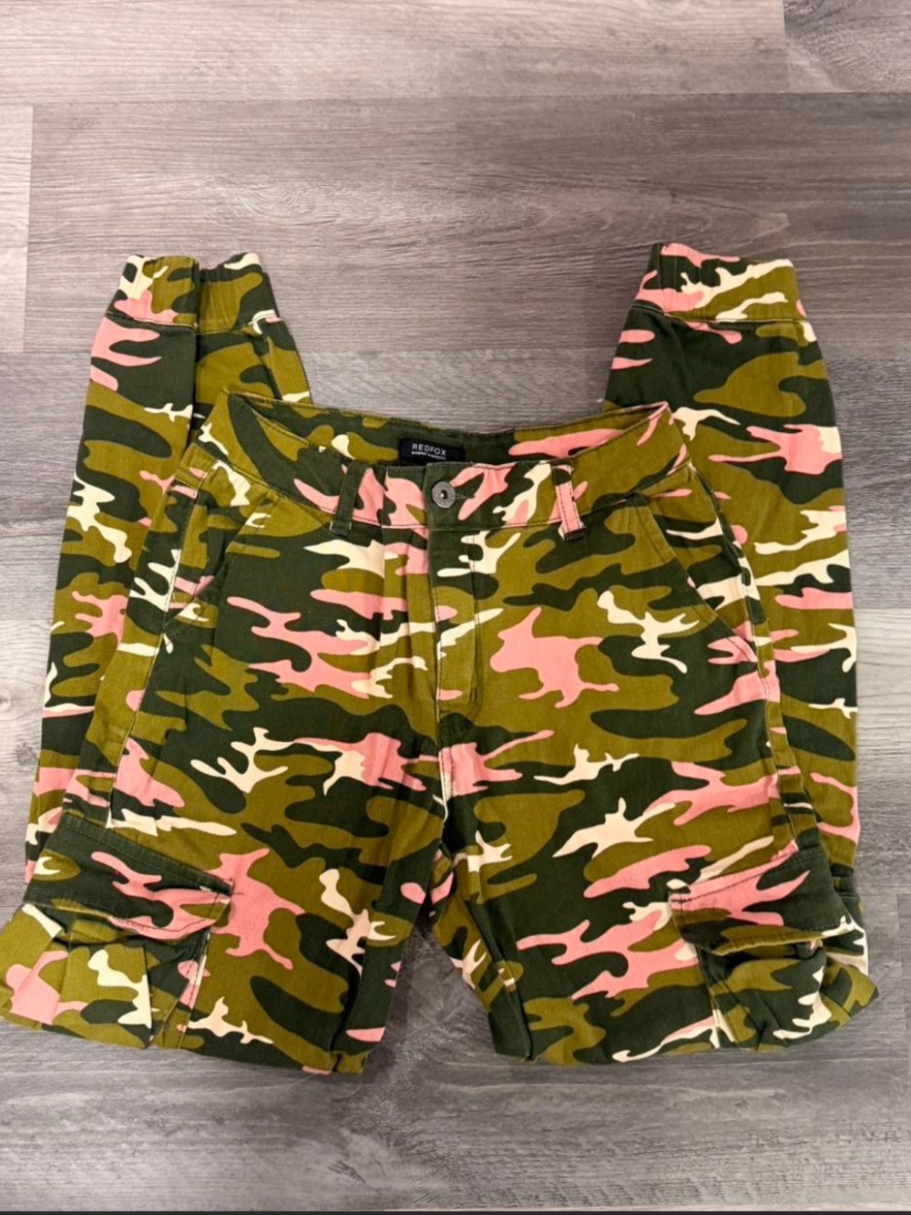 Pink & Green Camo Cargo Pants